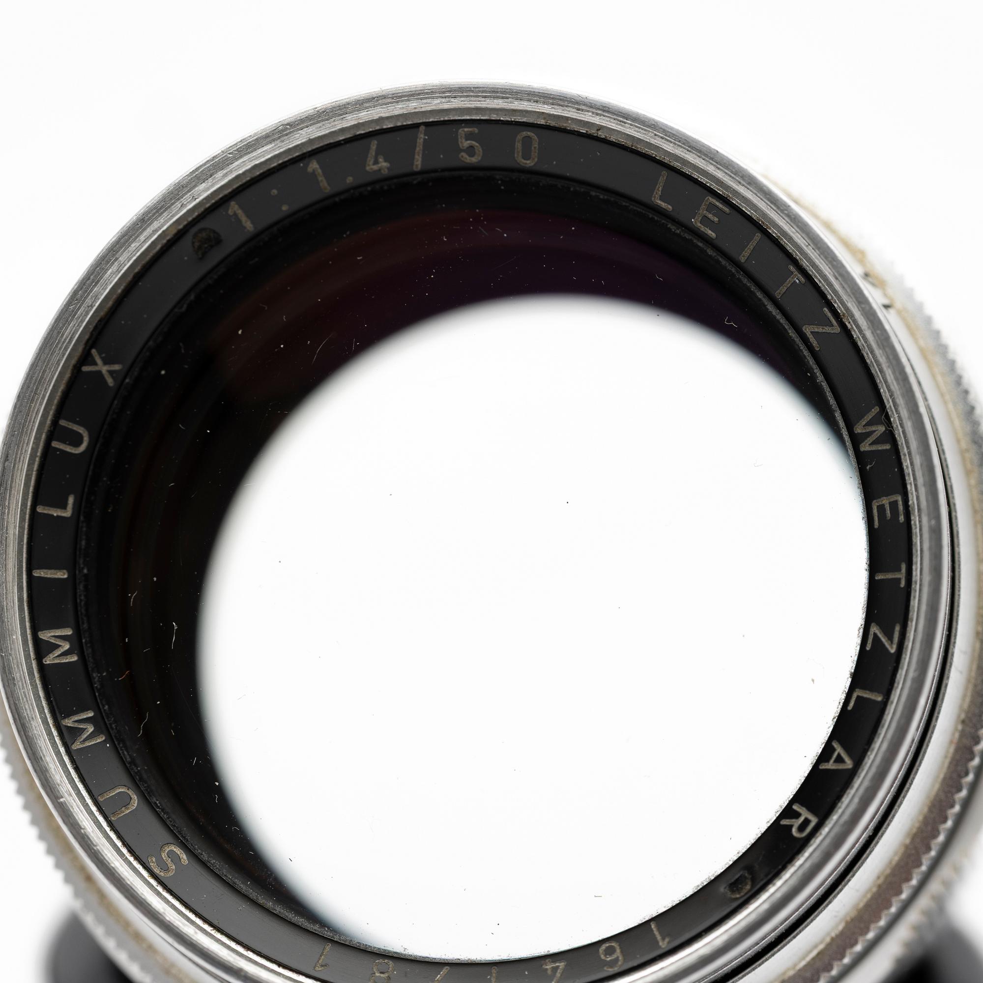 Summilux 1:1.4/50 Leitz Wetzlar.