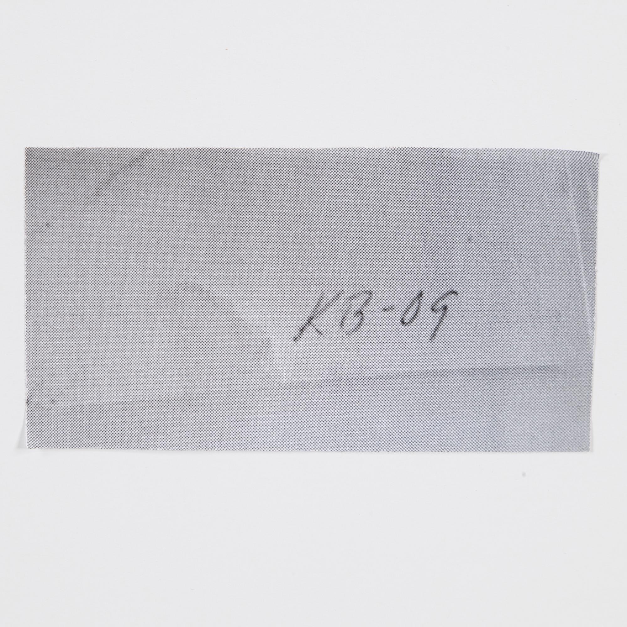 KRISTINA BENGTH, watercolor, signed KB and dated -09 on verso.