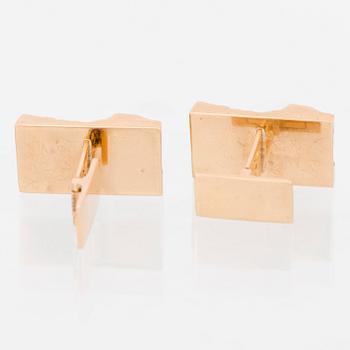 BJÖRN WECKSTRÖM, KALVOSINNAPIT, "Kultaraanu", 14K kultaa. Lapponia 1966.