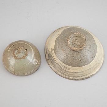 Two ceramic bowls, Korea, Goryo/Koryo (918-1392).