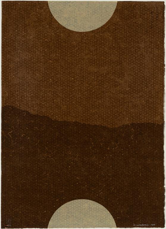 LG Lundberg, färgserigrafi. Signerad och daterad 1989. Numrerad HC.