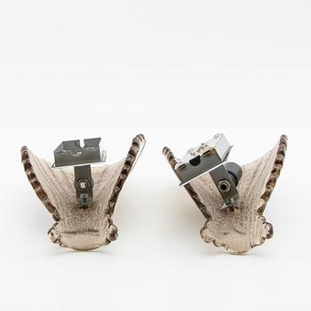 Wall lamps, 20th century.