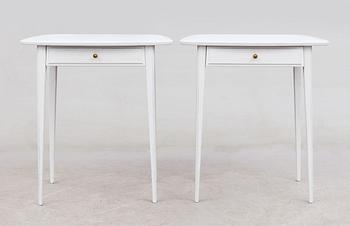 SÄNGBORD, 1 par, 1900-talets mitt.