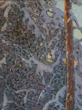 Anshelm Schultzberg, "Frostig vintermorgon" (Motiv från Hemtjärn).