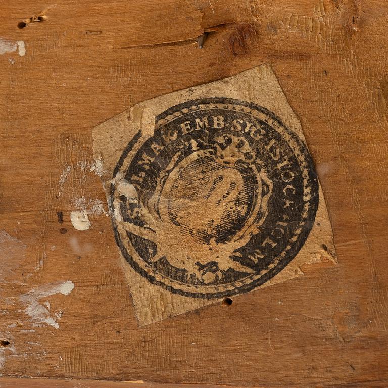 Trågsoffa, av Johan Lindgren, (mästare i Stockholm 1770-1800), Gustaviansk.