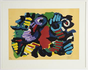 Karel Appel, lithograph in colours, signed 47/160.