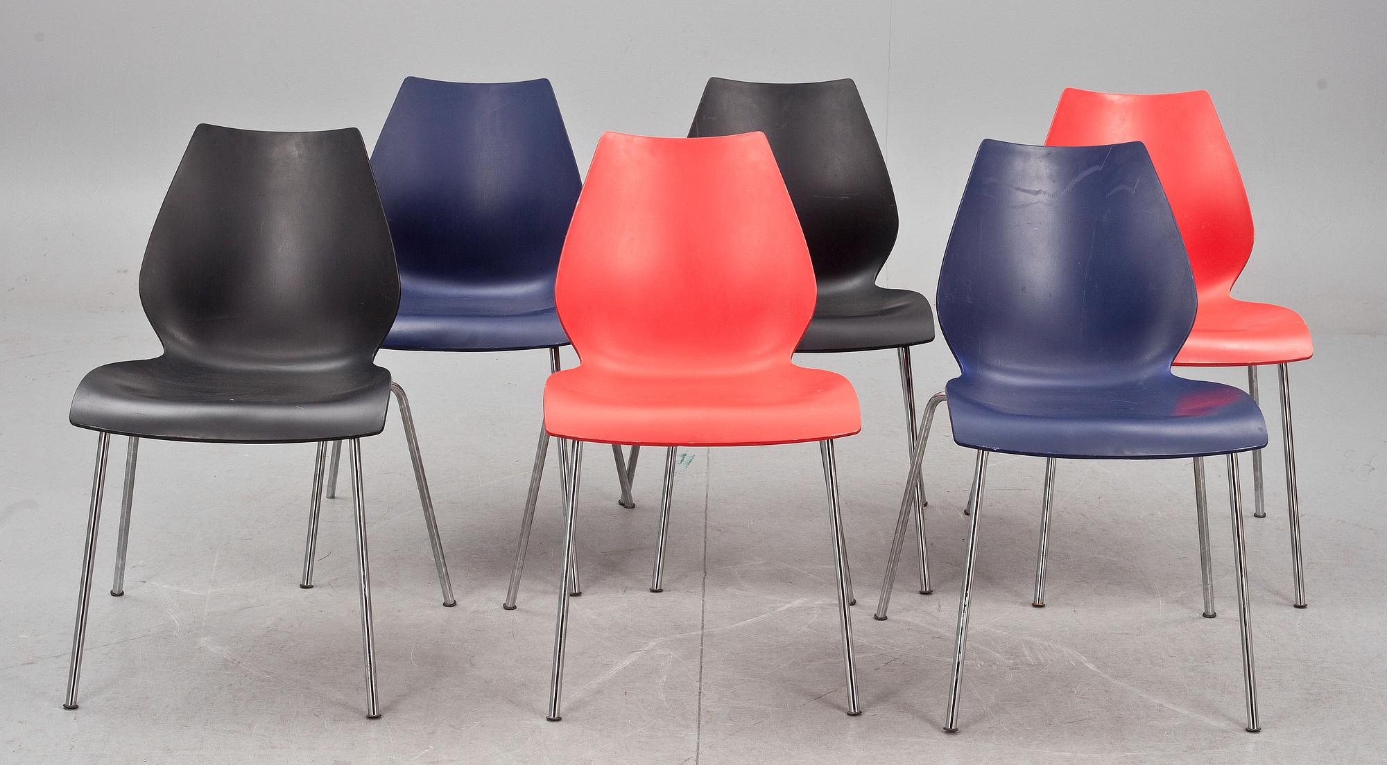 STOLAR, 2+2+2 st, "Maui", Vico Magistretti för Kartell.