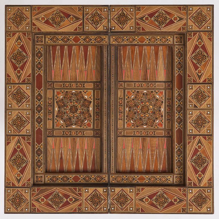 Spelbord, Damaskus Syrien, omkring år 1900.