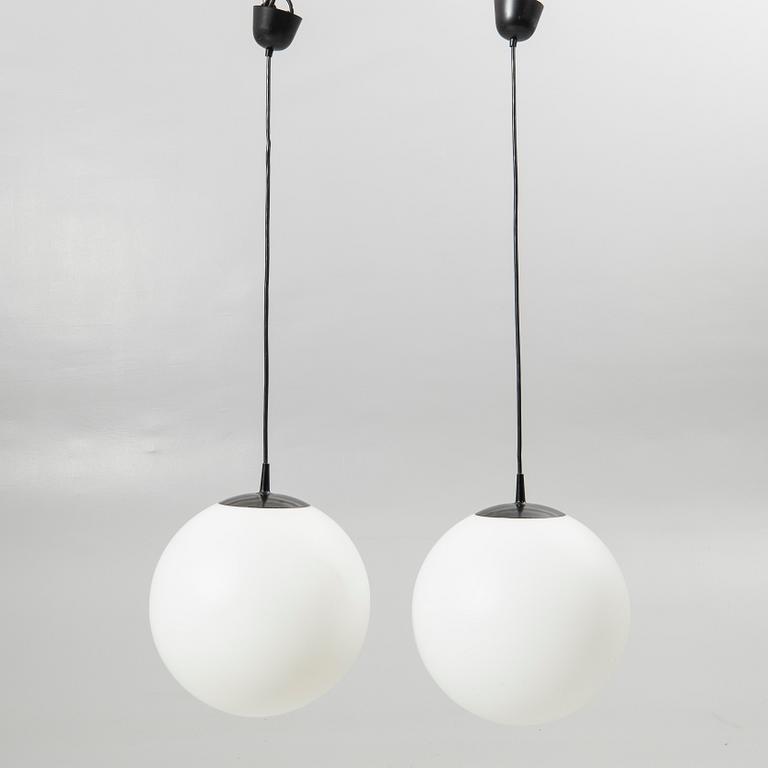 Ceiling lamps, a pair, 20th century, Putzler, Germany.
