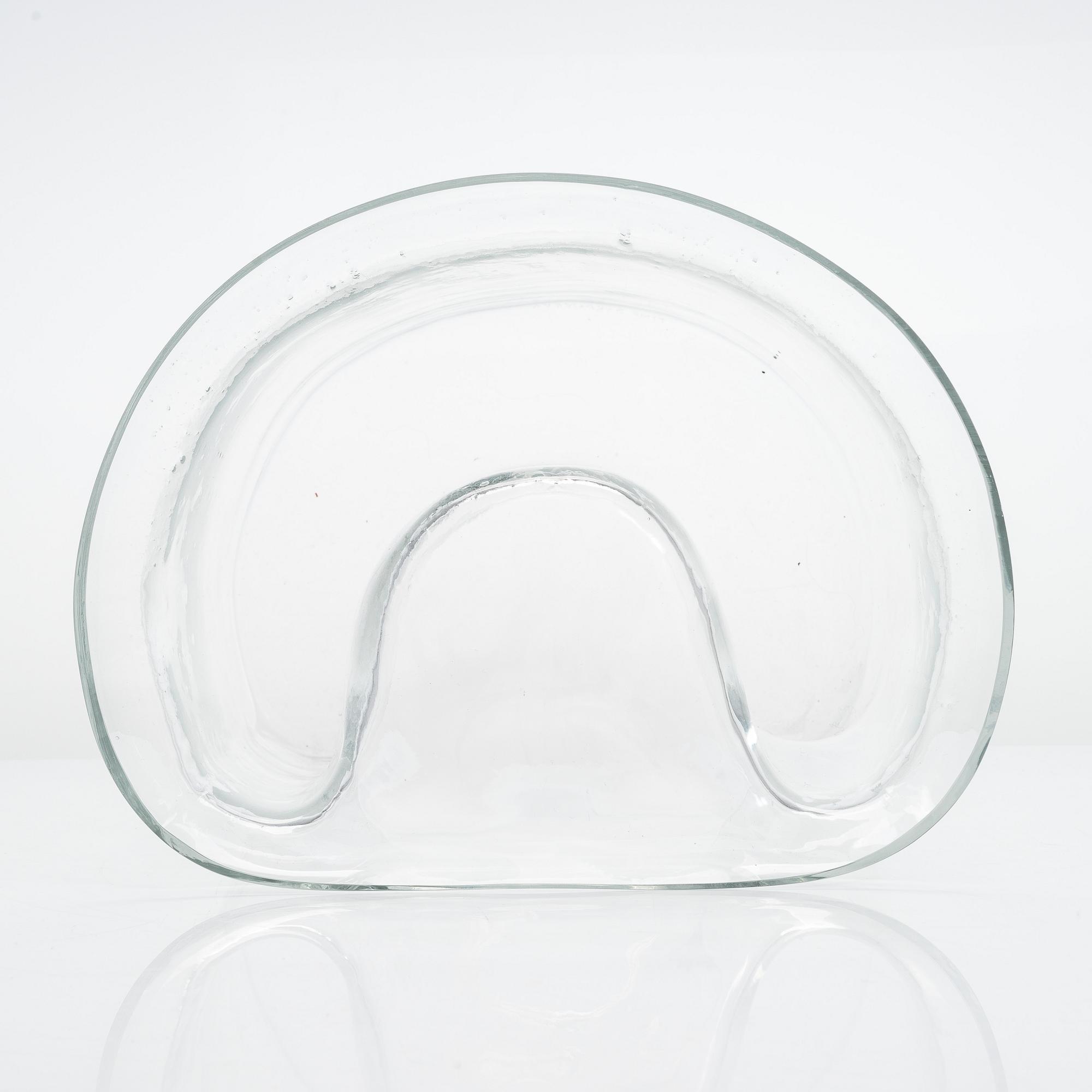 Timo Sarpaneva, a 1960's art glass object, signed Timo Sarpaneva.