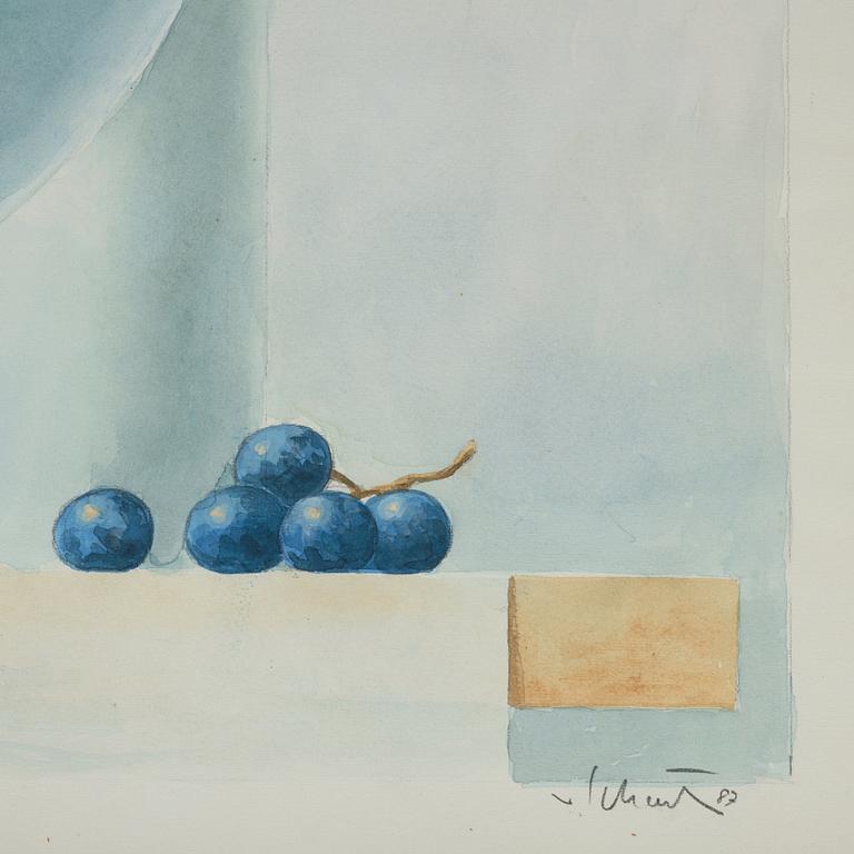 Philip von Schantz, Watercolor on paper, Signed Von Schantz and dated -87.