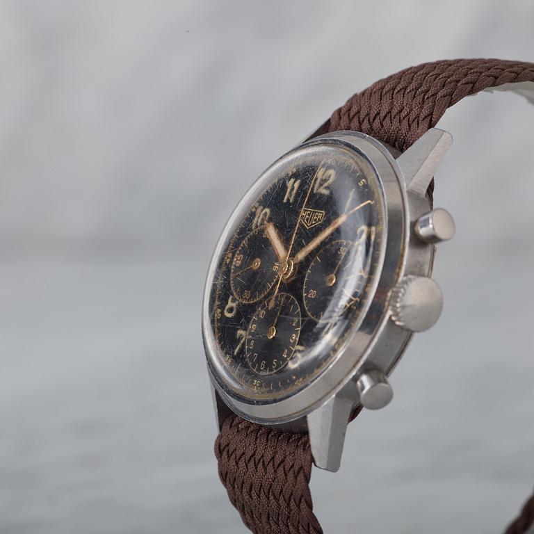 HEUER, chronograph, "Gilt".