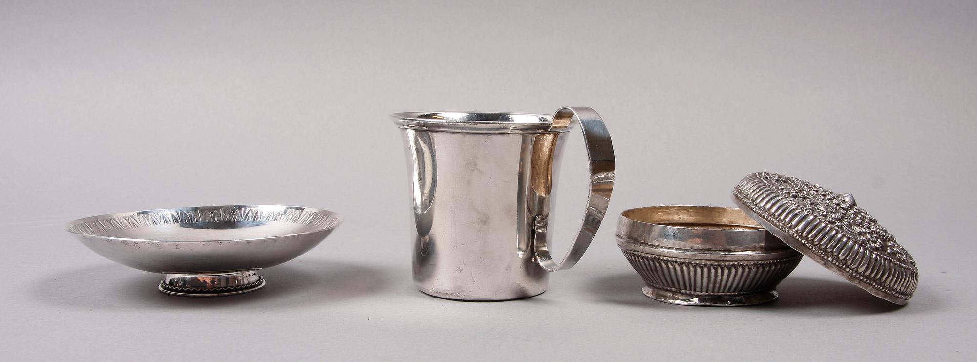 PARTI SILVER, 3 delar, bla G.A.B,1960-tal.