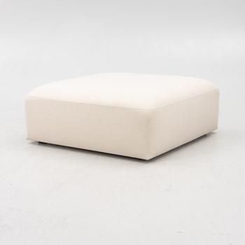 Pouf, "Rosso Ottoman Linen Look", Layered.