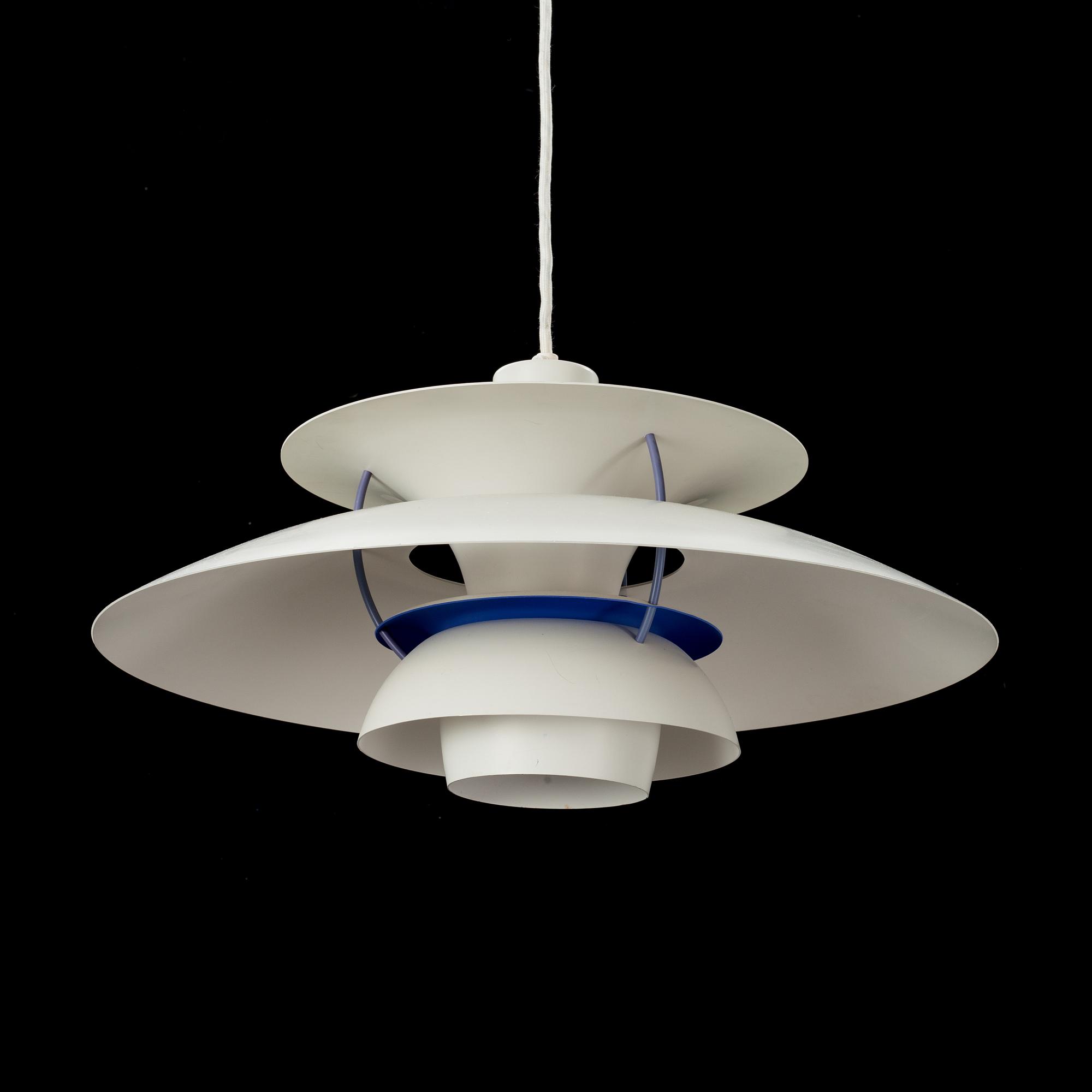 TAKLAMPA, "PH 5", Poul Henningsen för Louis Poulsen, Danmark.