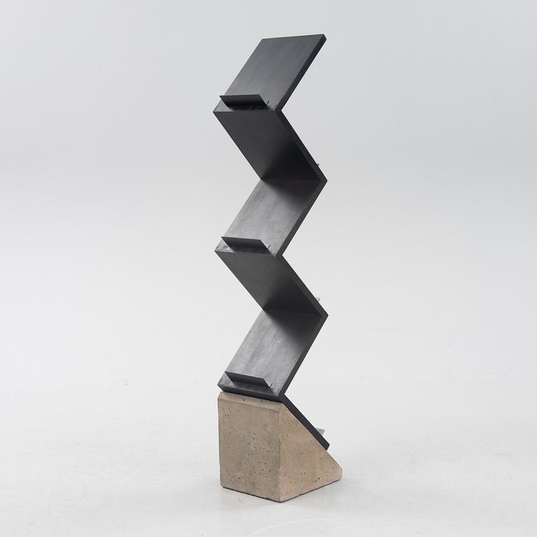 Jonas Bohlin, tidningshylla, "Zink", Källemo, formgiven 1984.