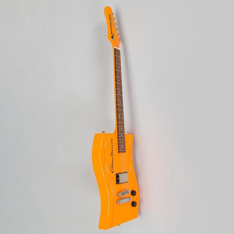 Eero Aarnio, kitara, " Copacabana Guitar", signeerattu Eero Aarnio, Lottonen Guitars, 2006.