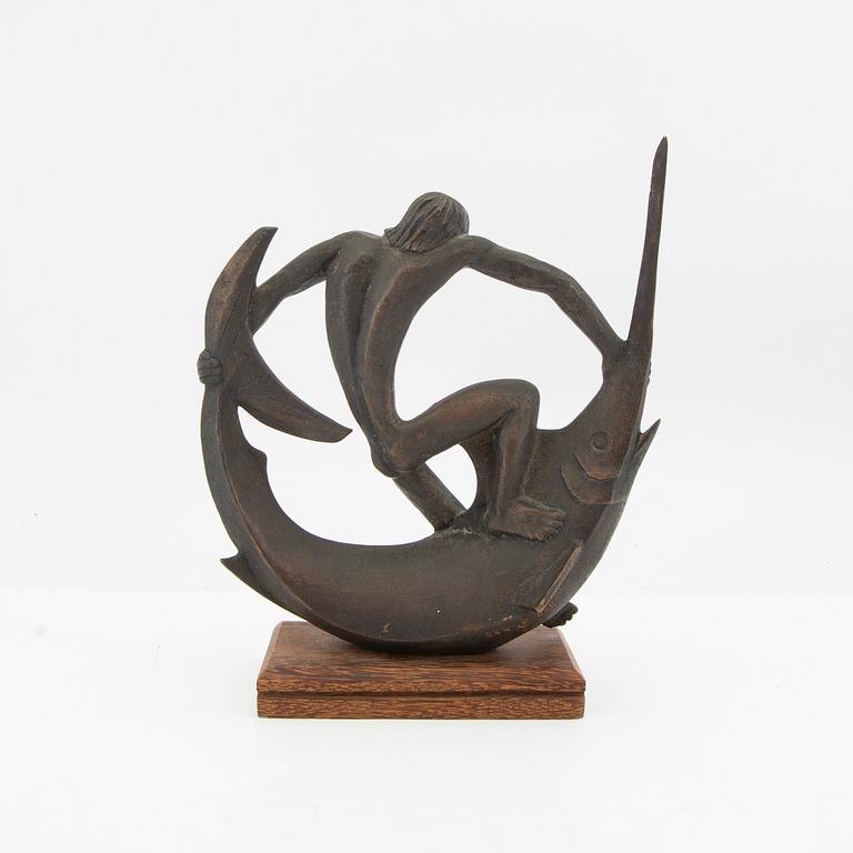 Edwin Scharff, sculpture signed and numbered 224/600 bronze.