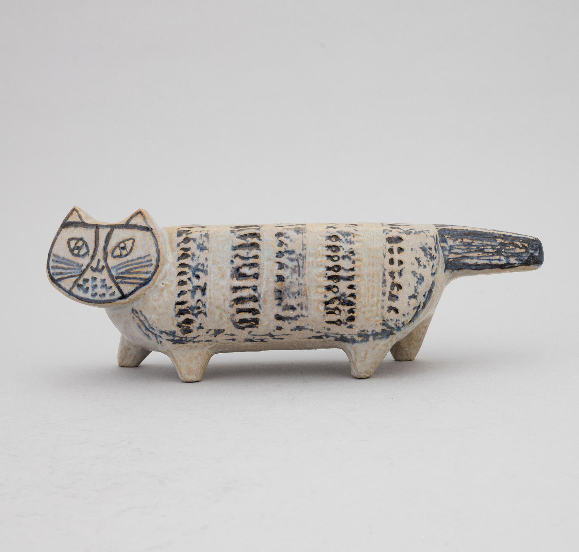Lisa Larson, a stoneware cat, Gustavsberg. - Bukowskis