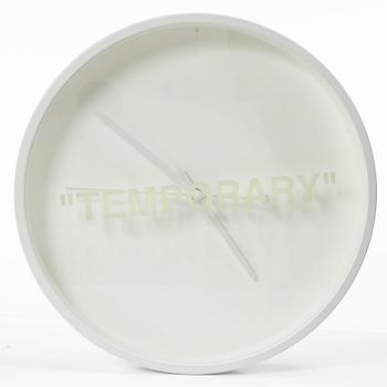 Virgil Abloh, väggur, "Temporary", Markerad, IKEA.