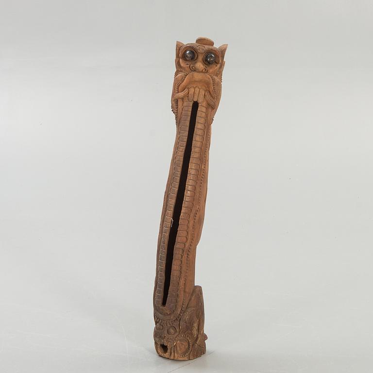 Skulptur, trä. Indonesien, 1800/1900-tal.