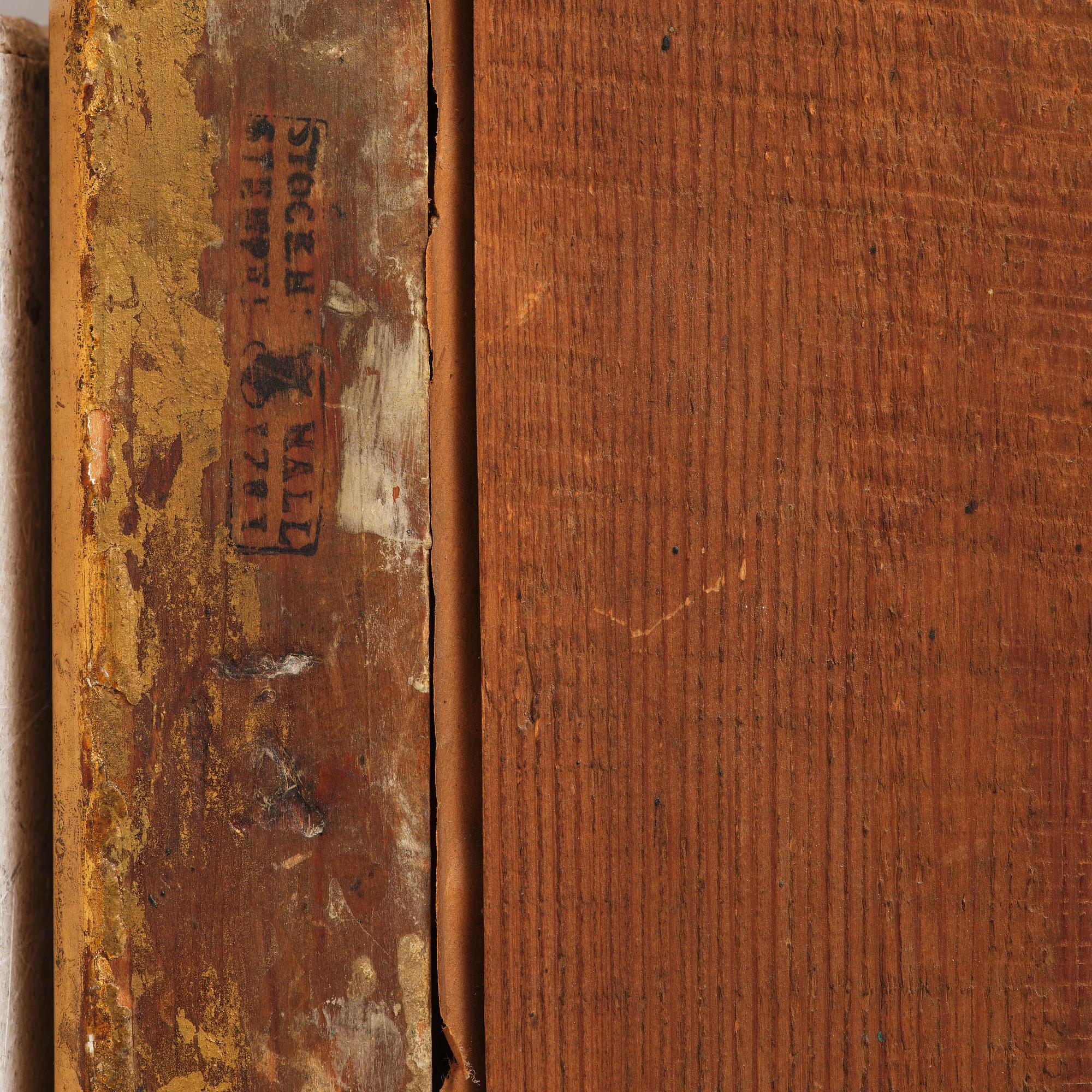 A Gustavian giltwood two-light girandole mirror by J. Åkerblad (master in Stockholm 1754-99).