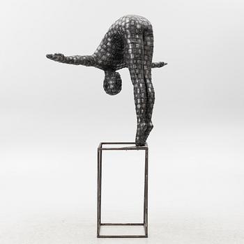 Dekorativ skulptur, patinerad aluminium, Art People Gallery Paris, 2000-tal.