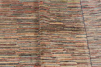 A carpet, Gabbeh, modern design, ca 292 x 245 cm.