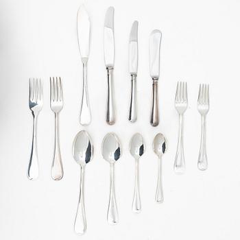 A 152-piece silver cutlery service, model Swedish round, GAB and Eskilstuna, Stockholm, 1962-90.
