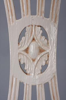 KARMSTOLAR, ett par snarlika, gustaviansk provins, västsverige 1800-talets första hälft.
