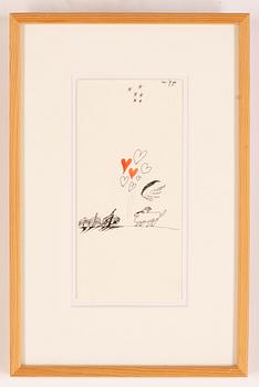 Madeleine Pyk, teckning, signerad.