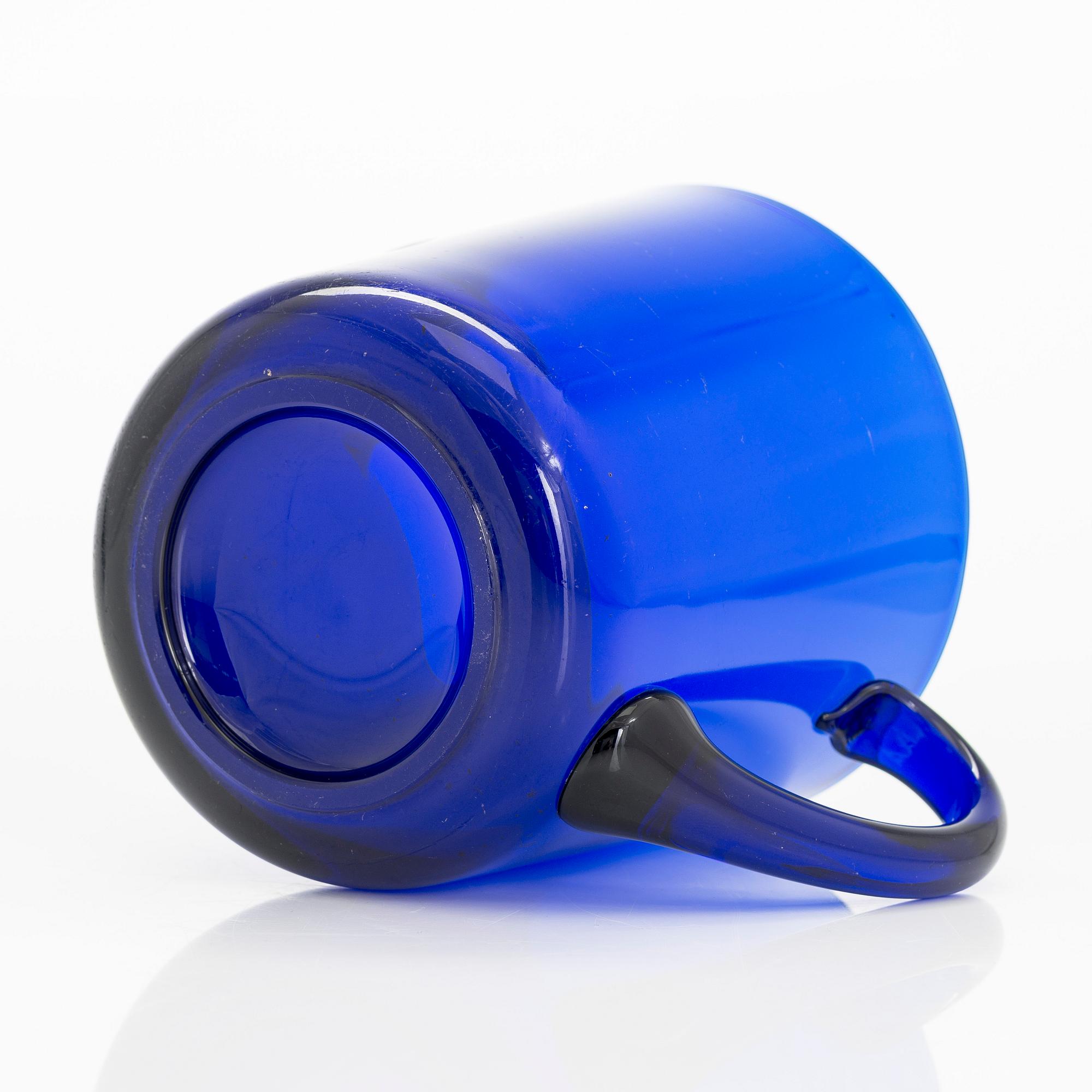 Kaj Franck, tillbringare, modell 5601 och dricksglas, 12 st, modell 5023, Nuutajärvi Notsjö, 1900-talets mitt.