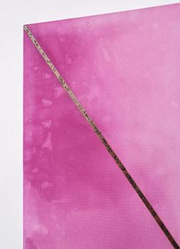 Patrick Hill, utförd 2007. Blyerts, gesso, svarta vinbär, lack på duk.