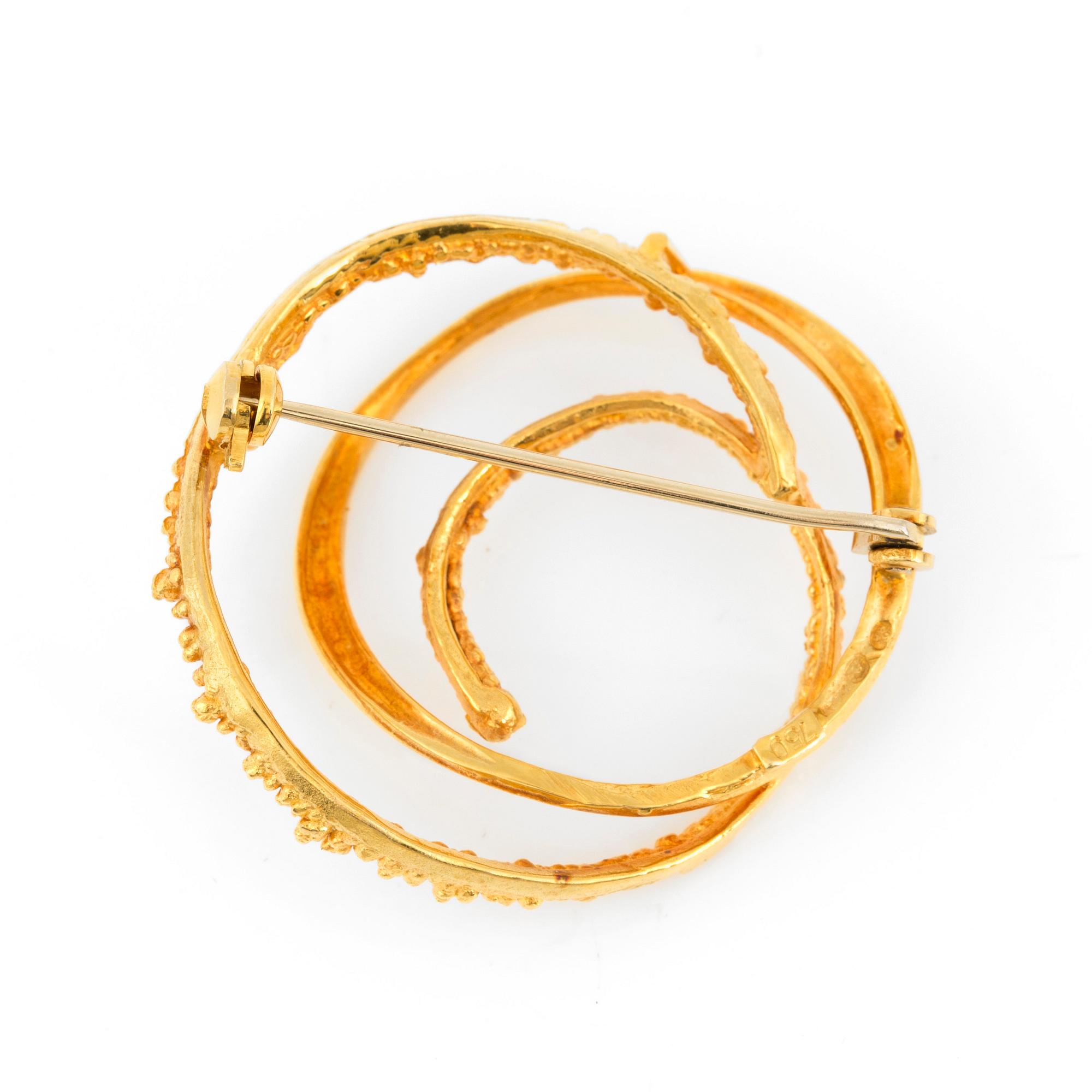 BROSCH, 18K guld.
