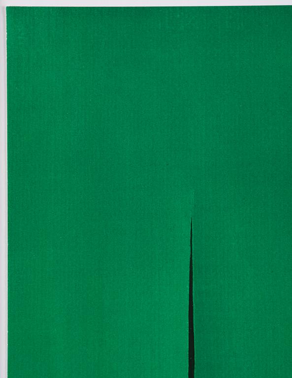 Lucio Fontana, efter, After Concetto Spaziale from  XX:e siècle no 12 1959.