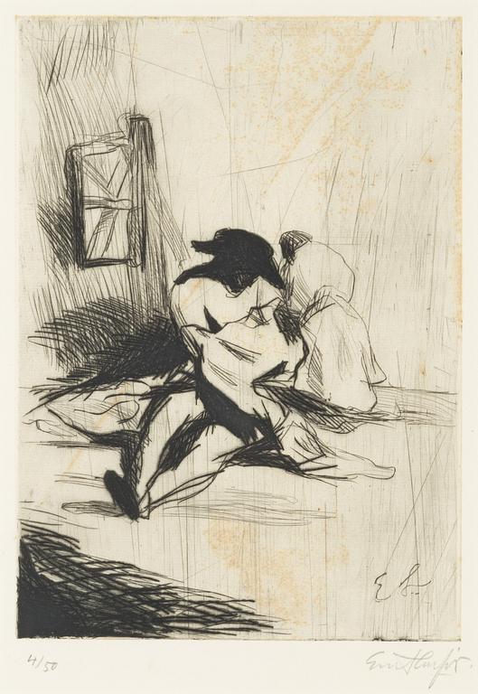 Evert Lundquist, Seated Figure.