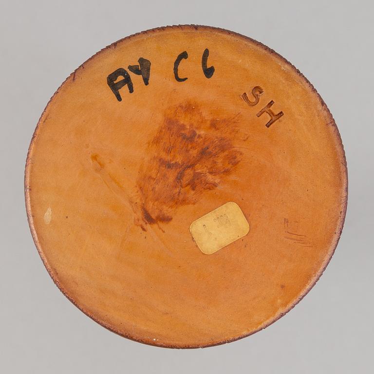 Sven Hofverberg, a set of three stoneware bowls and a vase, mid 20th Century.