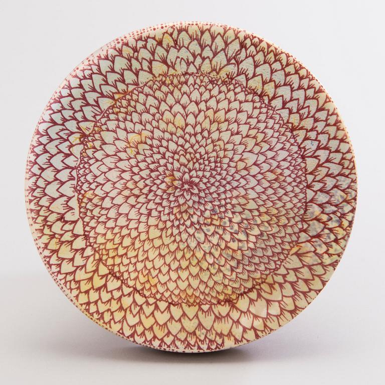 HEINI RIITAHUHTA, veistos/tarjoilumalja, "Sieni", posliinia, signeerattu Heini Riitahuhta.