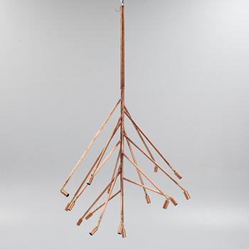 Jonas Bohlin, a 'Kvist 16' copper ceiling light, Örsjö Belysning.