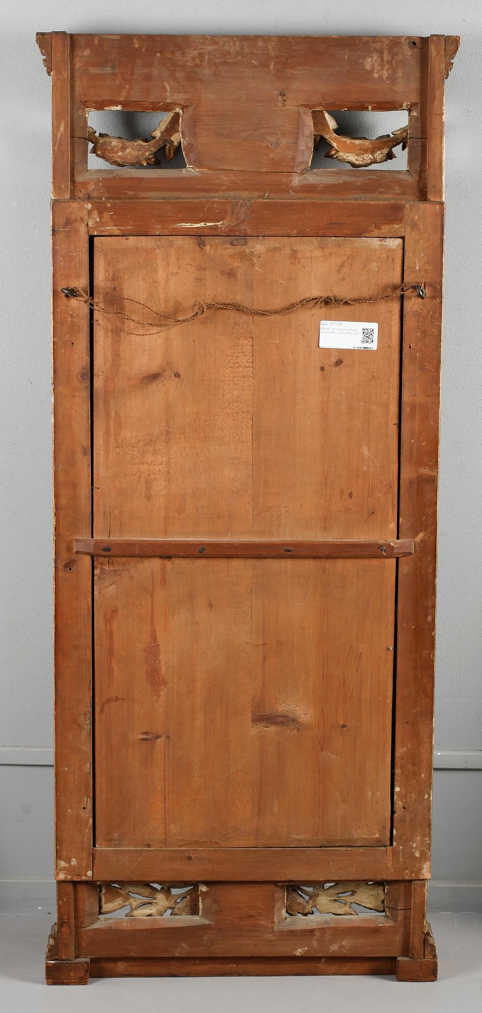 SPEGEL, Stockholmsarbete, gustaviansk, 1700-talets slut.