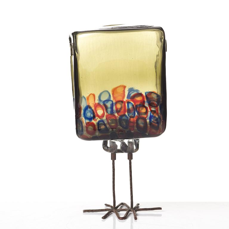 Alessandro Pianon, a "Pulcino" glass sculpture of a bird, Vistosi, Italy 1960's, model S191.