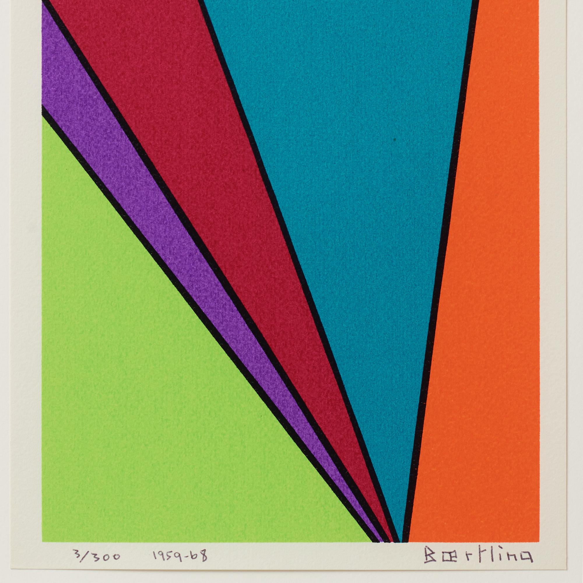 Olle Baertling, silkscreen in colours, 1959-68, signed 37300.
