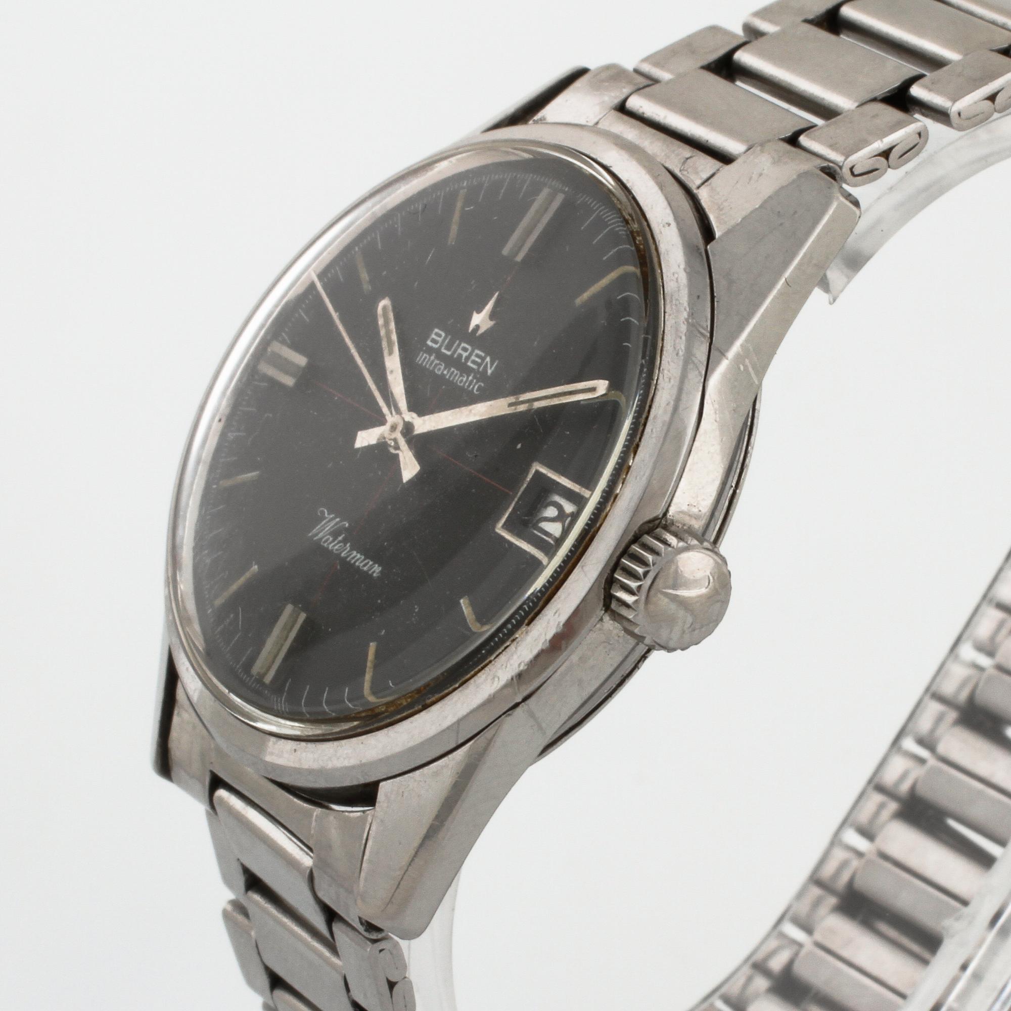 BUREN, Intra-Matic, Waterman, wristwatch, 35 mm.