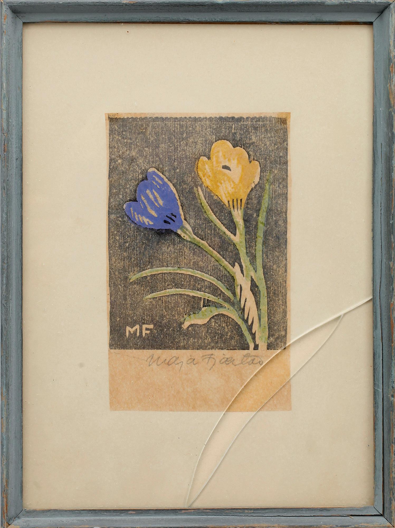 KERSTIN MARIA (MAJA) FJAESTAD, 4 st, träsnitt, sign.