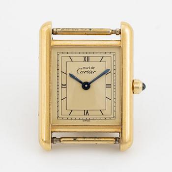 must de Cartier, Tank, armbandsur, 20,5 x 20 (28) mm.