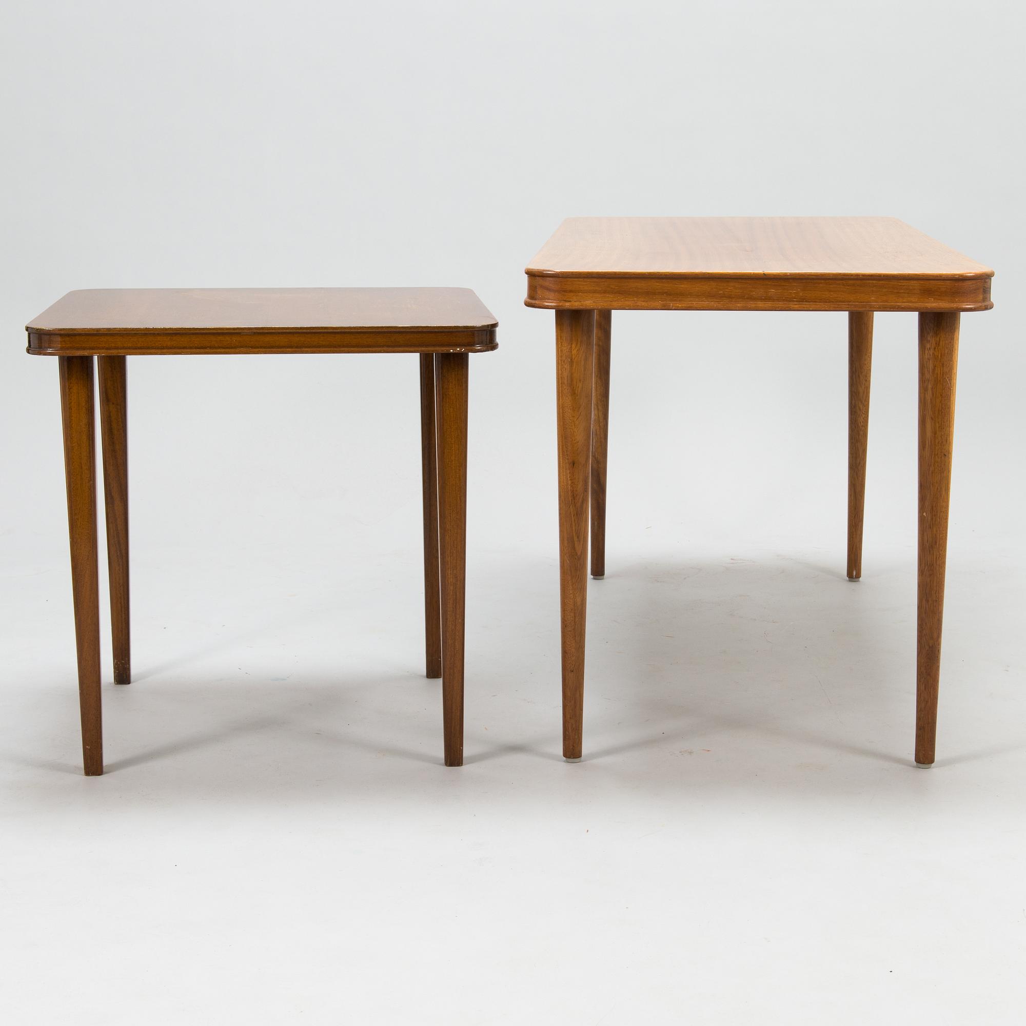 Two 1950's coffee tables the other for Oy Paul Boman Ab.