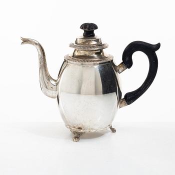 A Swedish silver Empire style coffee pot, mark of A Bergengren, Lund 1934.
