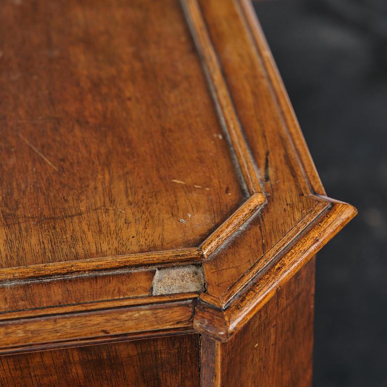 A late Gustavian mahogany and gilt brass-mounted desk, Stockholm, late 18th century.