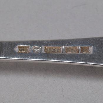 SKEDAR, 10 st, silver, Kultakeskus, Tavastehus 1930-tal. Vikt tot. 446 g.