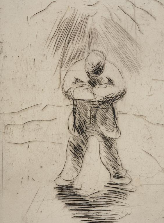 Evert Lundquist, "Man i sol".